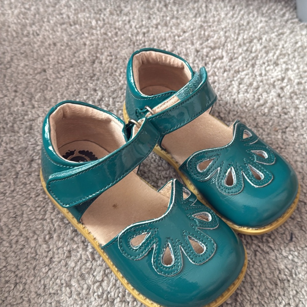 Livie & Luca Patent Green Mary Jane Shoes